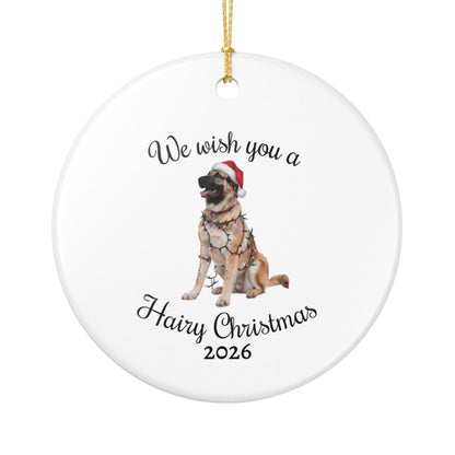 Christmas Anatolian Shepherd Ornament, Christmas Lights Dog Keepsake, Christmas Dog, Anatolian Shepherd Mom, Gift For Dog Lover