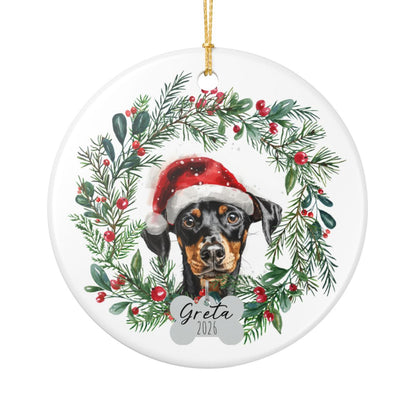 Personalized German Pinscher Ornament
