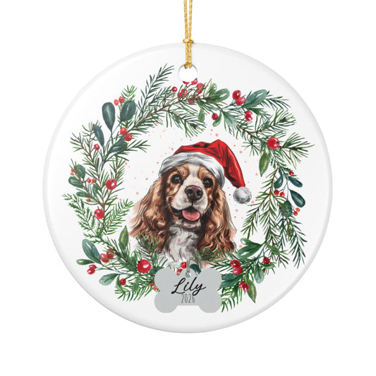 Personalized Cocker Spaniel Ornament