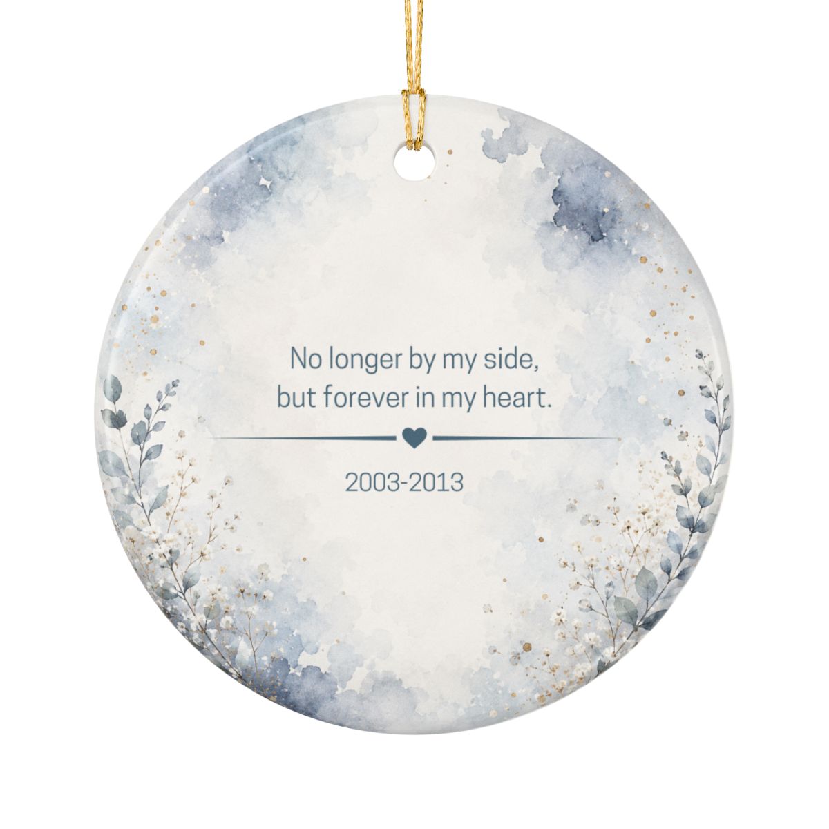 Personalized Pet Memorial Ornament, Custom Rainbow Bridge Photo Keepsake Gift