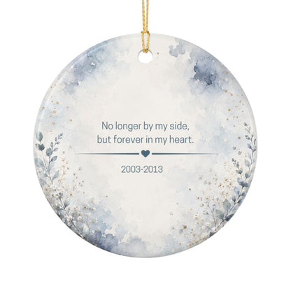 Personalized Pet Memorial Ornament, Custom Rainbow Bridge Photo Keepsake Gift