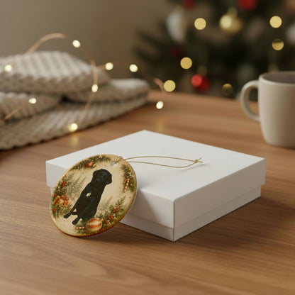 Personalized Dog Photo Christmas Ornament, Custom Pet Memorial Gift