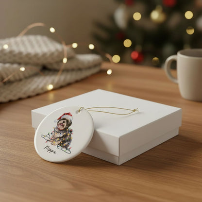Lhasa Apso Ornament Personalized Dog Keepsake