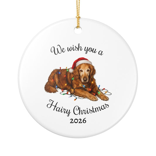 Personalized Dog Photo Christmas Ornament Custom Pet Holiday Keepsake Gift