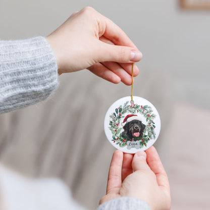 Personalized Newfoundland Christmas Ornament