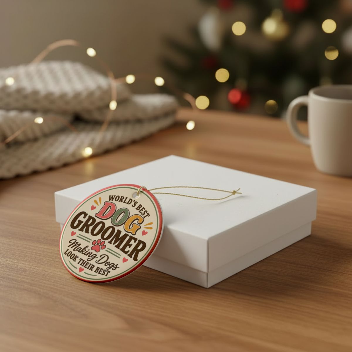 Personalized Dog Groomer Ornament