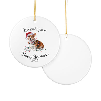 Corgi Christmas Ornament, Personalized Dog Keepsake