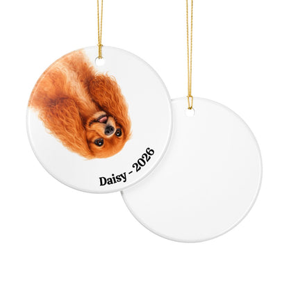 Upside down Personalized Pet Photo Ornament
