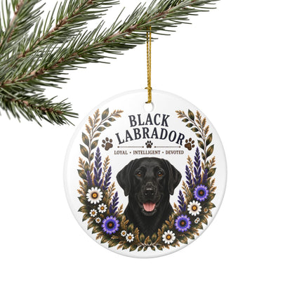 Black Lab Loyal • Intelligent • Devoted Ornament