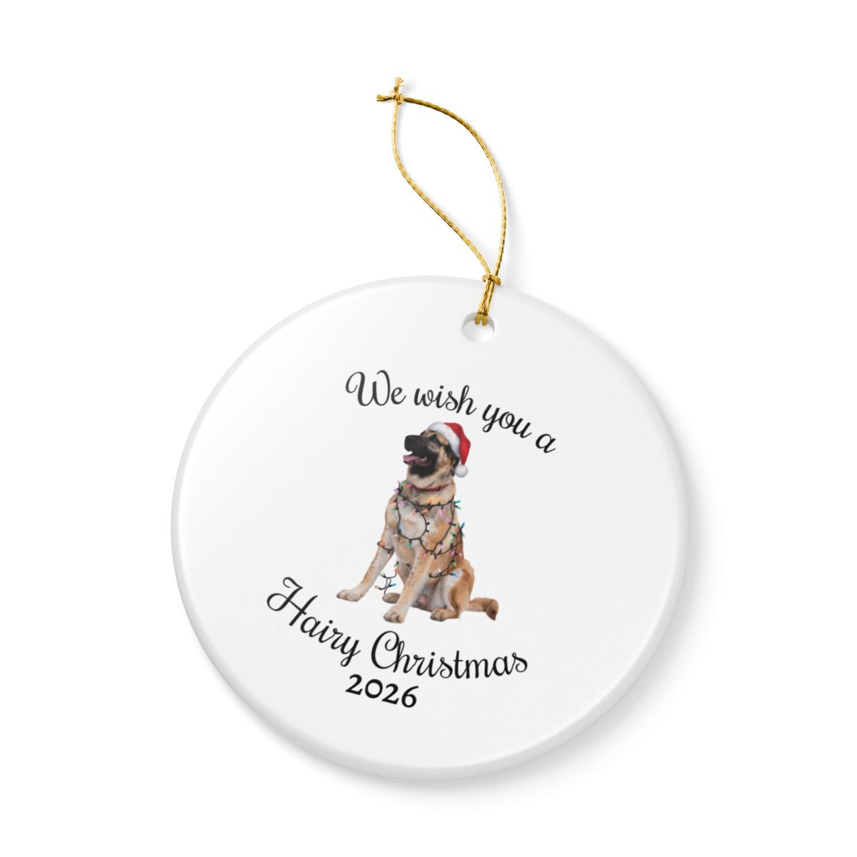 Christmas Anatolian Shepherd Ornament, Christmas Lights Dog Keepsake, Christmas Dog, Anatolian Shepherd Mom, Gift For Dog Lover