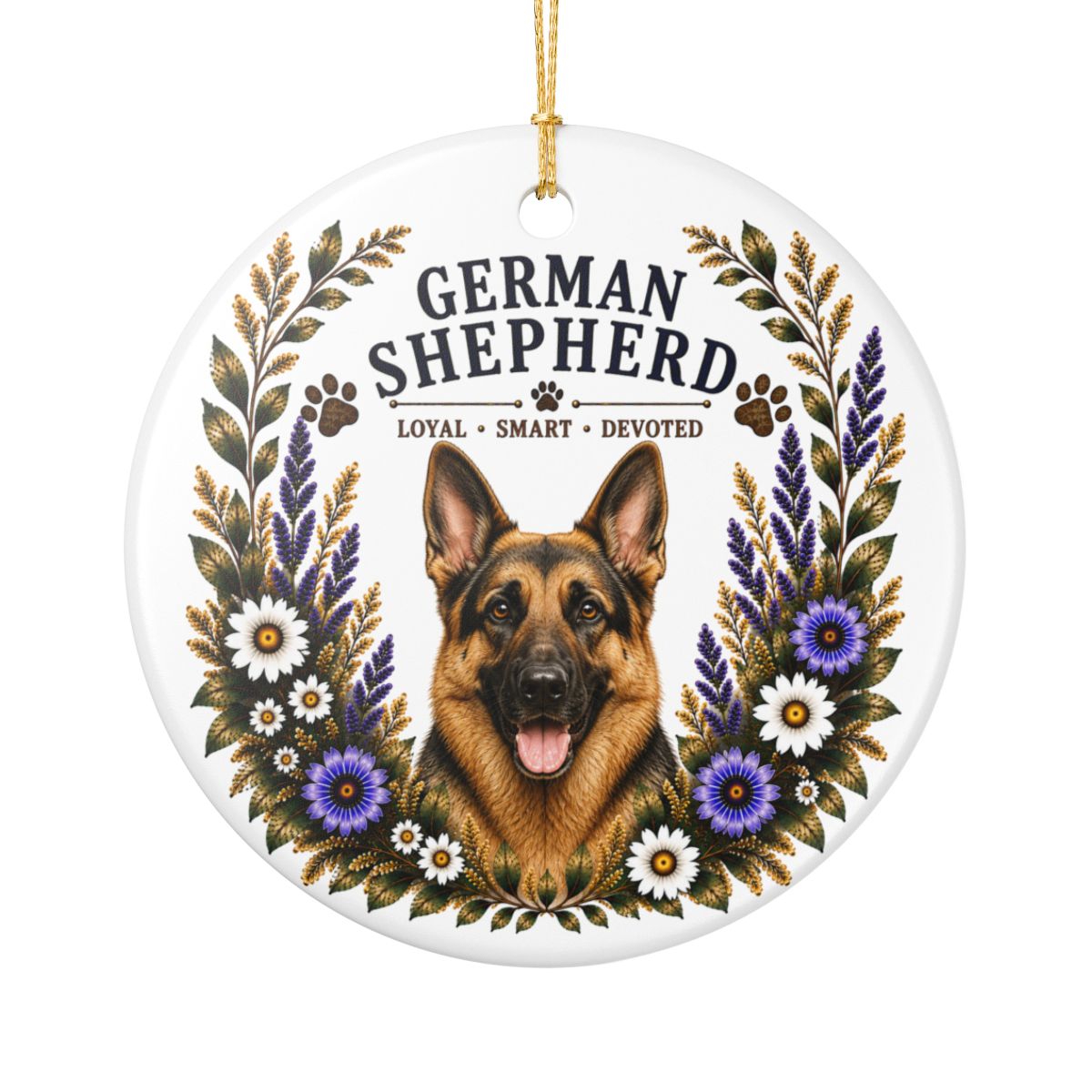 German Shepherd Ornament, German Shepherd Lover Gift, GSD Mom Gift, Dog Breed Keepsake