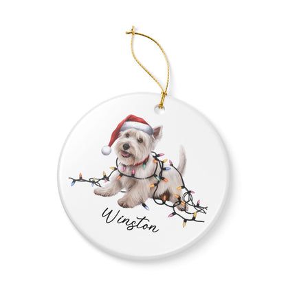 West Highland Terrier Ornament, Personalized Dog Christmas Gift