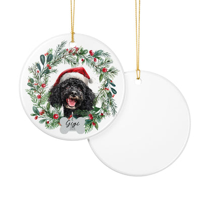 Personalized Poodle Christmas Ornament