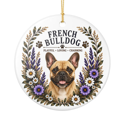 French Bulldog Ornament, Frenchie Lover Gift, French Bulldog Mom Gift, Dog Breed Keepsake