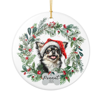 Personalized Chihuahua Christmas Ornament