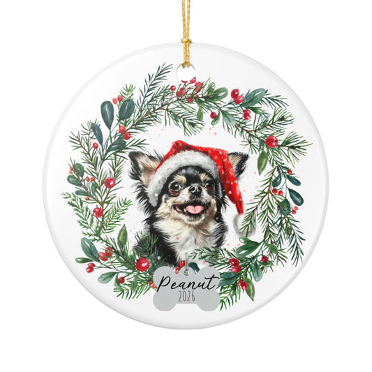Personalized Chihuahua Christmas Ornament
