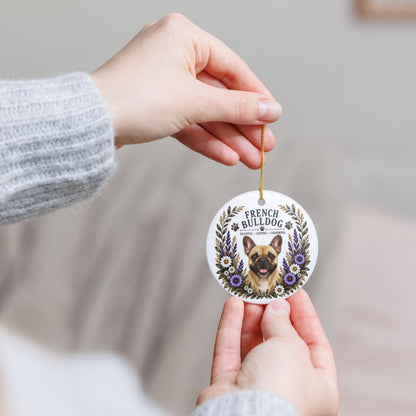 French Bulldog Ornament, Frenchie Lover Gift, French Bulldog Mom Gift, Dog Breed Keepsake