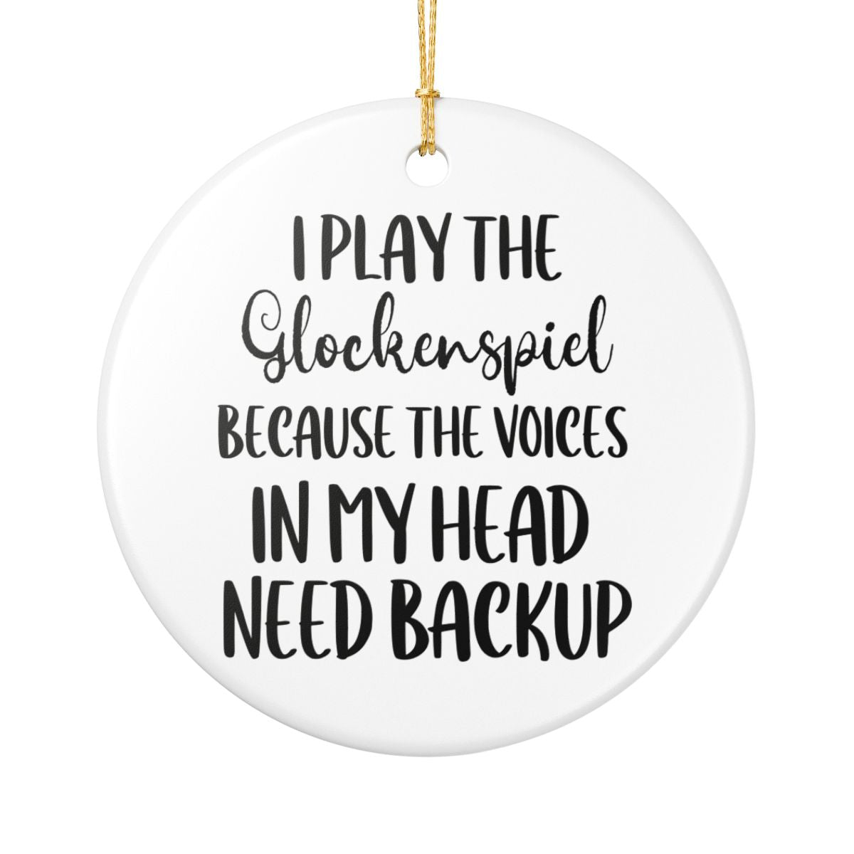 Glockenspiel Ornament, Ceramic Musician Gift