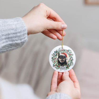 Personalized Shiba Inu Christmas Ornament