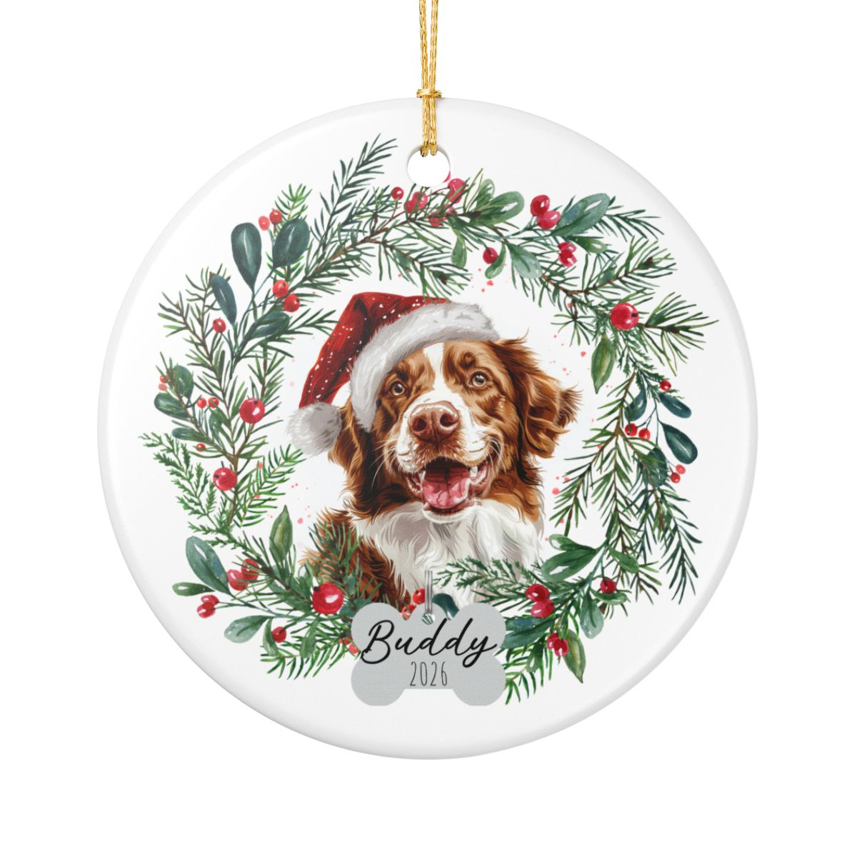 Personalized Nova Scotia Duck Tolling Retriever Christmas Ornament
