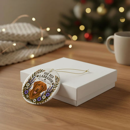 Fox Red Lab Loyal • Intelligent• Devoted Ornament