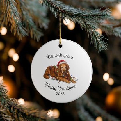 Personalized Dog Photo Christmas Ornament Custom Pet Holiday Keepsake Gift