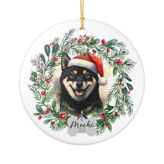 Personalized Shiba Inu Christmas Ornament