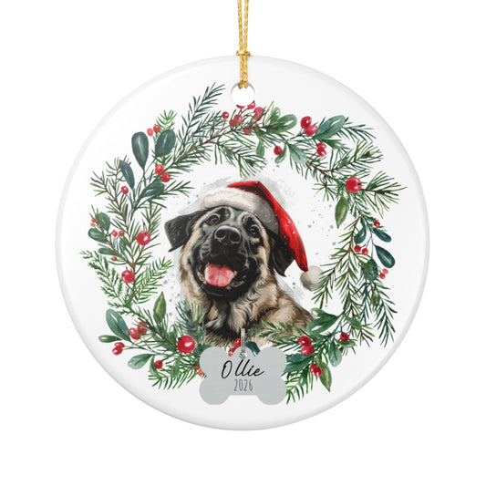 Personalized Anatolian Shepherd Christmas Ornament