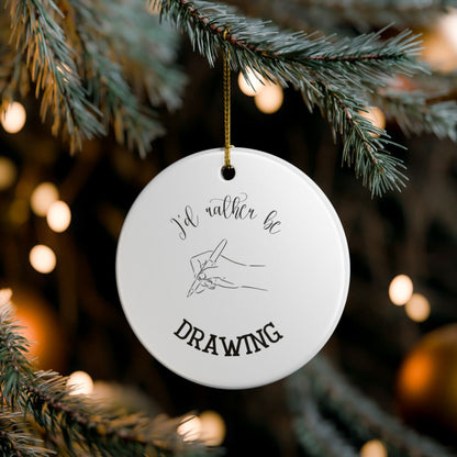 Drawing Ornament, Sketch Ornament, Artist Gift, Crafty Gift, Doodle Decoration, Drawing Lover Gift