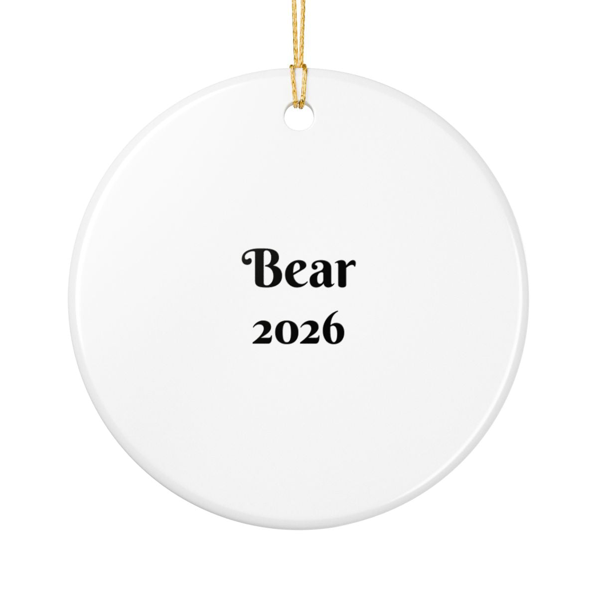 Personalized Bernese Mountain Dog Christmas Ornament, Custom Dog with Holiday Lights Keepsake