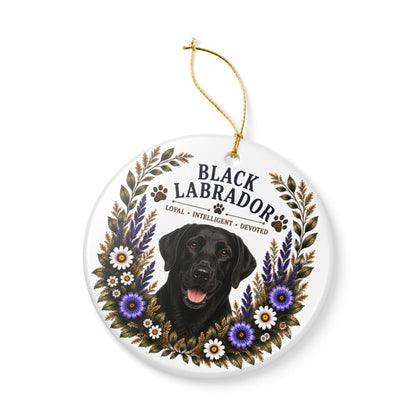 Black Lab Loyal • Intelligent • Devoted Ornament