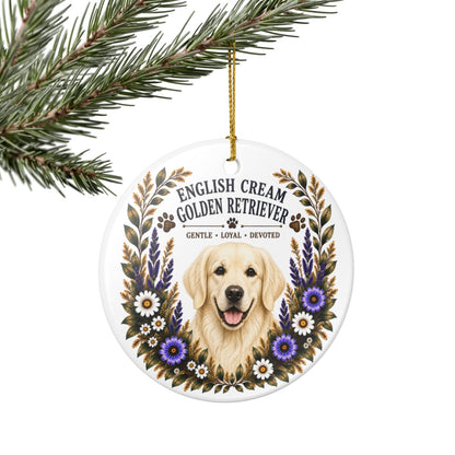 English Cream Golden Retriever Ornament, Golden Retriever Lover Gift, Dog Mom Breed Keepsake