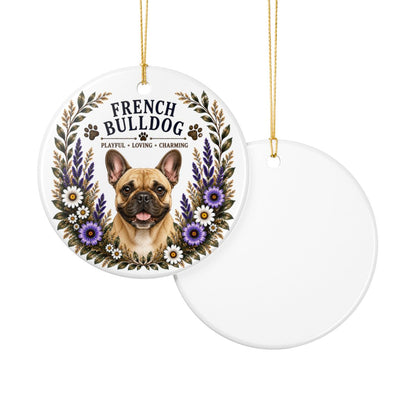 French Bulldog Ornament, Frenchie Lover Gift, French Bulldog Mom Gift, Dog Breed Keepsake