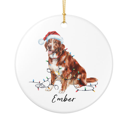 Nova Scotia Duck Tolling Retriever Ornament, Custom Dog Keepsake