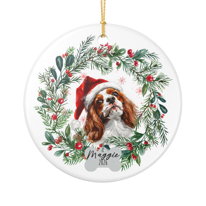 Personalized Cavalier King Charles Spaniel Christmas Ornament