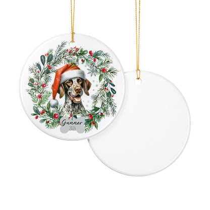 Personalized German Shorthaired Pointer Christmas Ornament