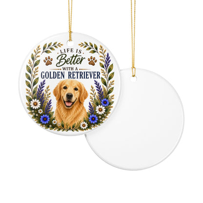 Golden Retriever Ornament, Golden Retriever Lover Gift, Dog Mom Gift, Golden Keepsake
