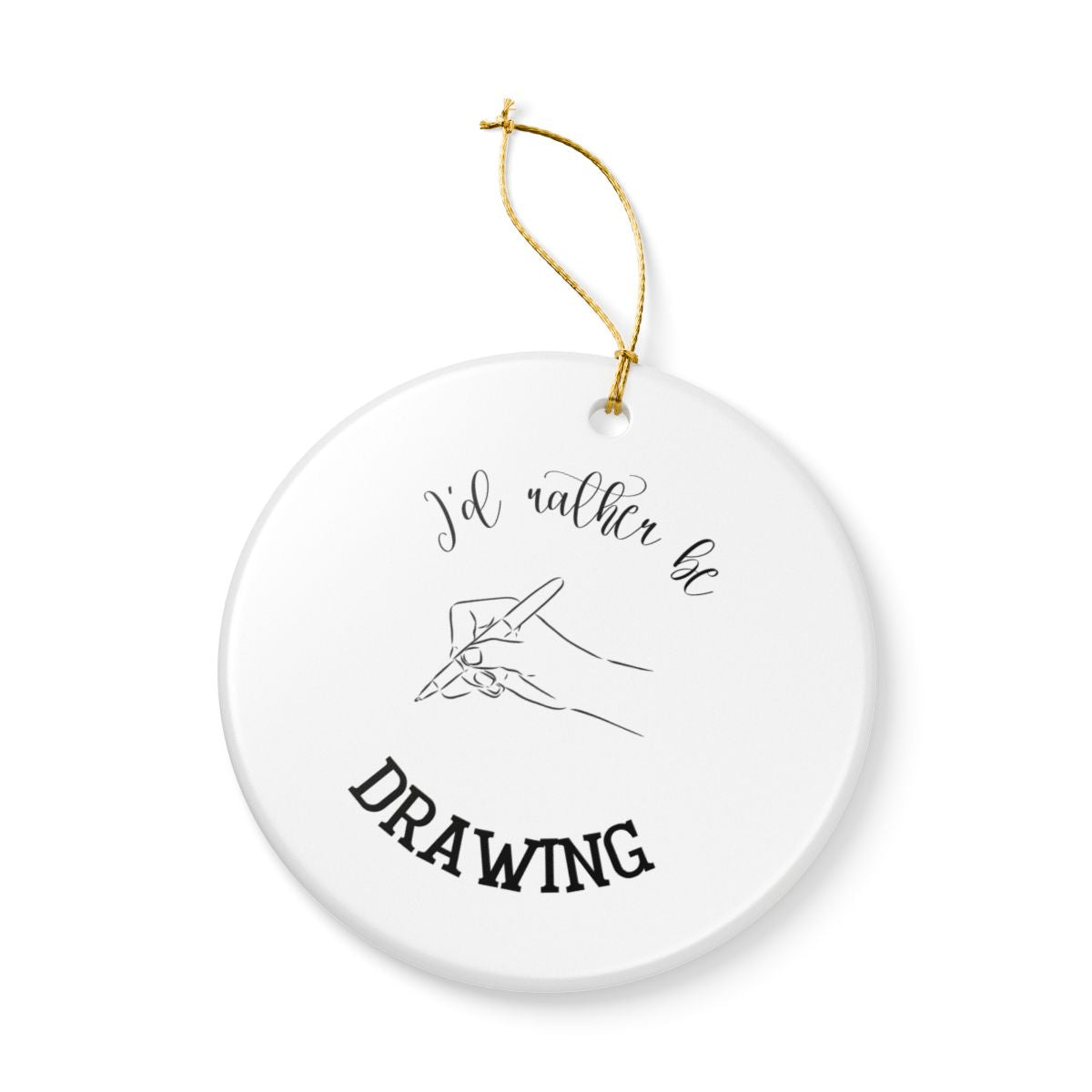 Drawing Ornament, Sketch Ornament, Artist Gift, Crafty Gift, Doodle Decoration, Drawing Lover Gift