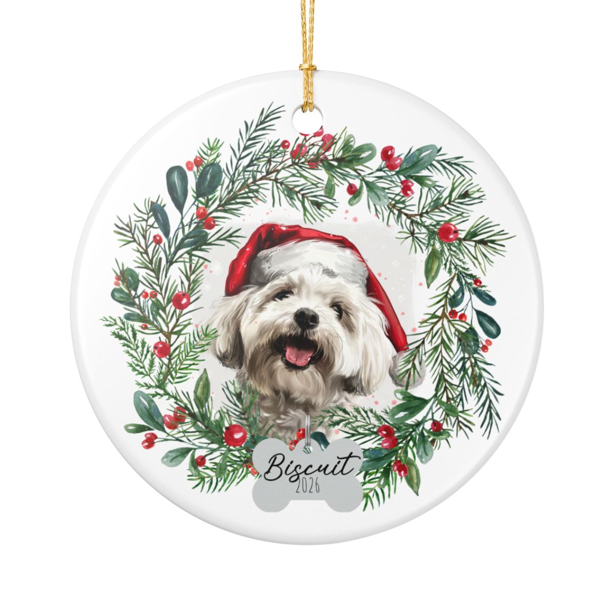 Personalized Maltese Ornament
