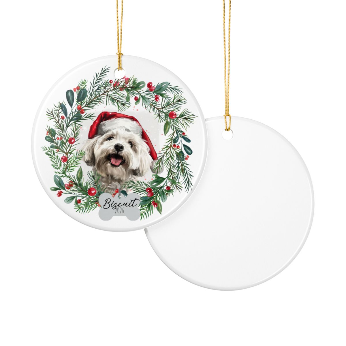 Personalized Maltese Ornament