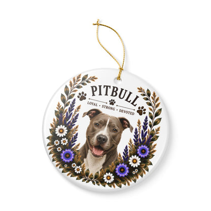 Pit Bull Ornament, Pitbull Lover Gift, Pit Bull Mom Gift, Dog Breed Keepsake