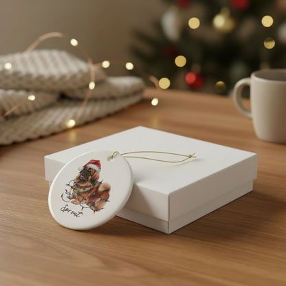 Pekingese Ornament, Personalized Dog Keepsake