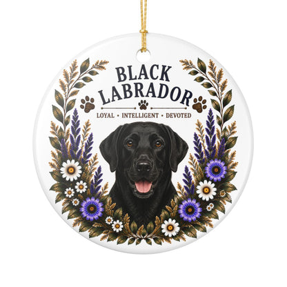 Black Lab Loyal • Intelligent • Devoted Ornament