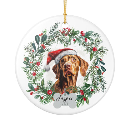 Personalized Vizsla Ornament