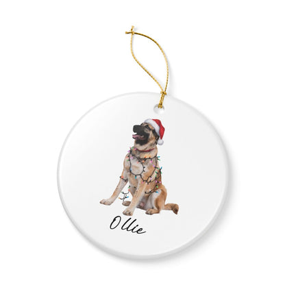 Personalized Anatolian Shepherd Christmas Ornament, Dog Lover Holiday Pet Keepsake