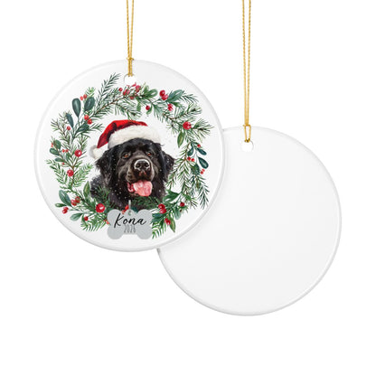 Personalized Newfoundland Christmas Ornament