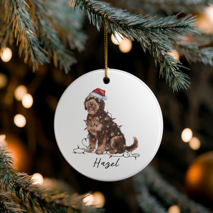 Portuguese Water Dog Ornament, Personalized Pet Keepsake