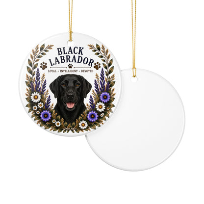 Black Lab Loyal • Intelligent • Devoted Ornament