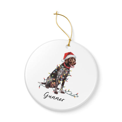 German Shorthaired Pointer Ornament, Personalized Christmas Gift