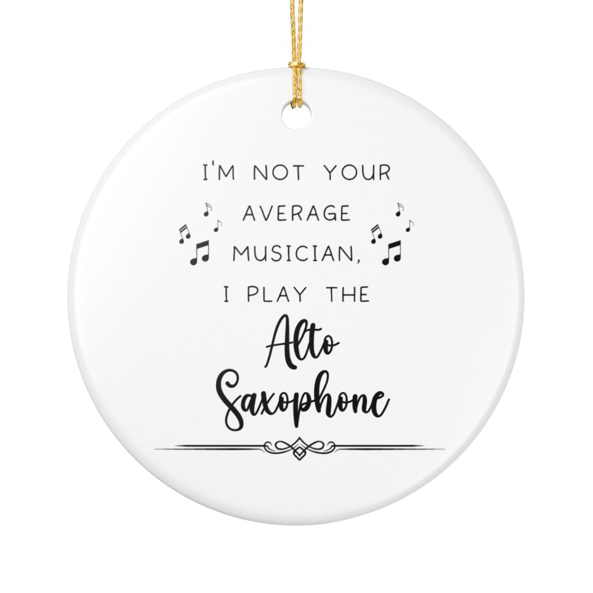 Alto Saxophone Ornament, Gift for Alto Sax Player